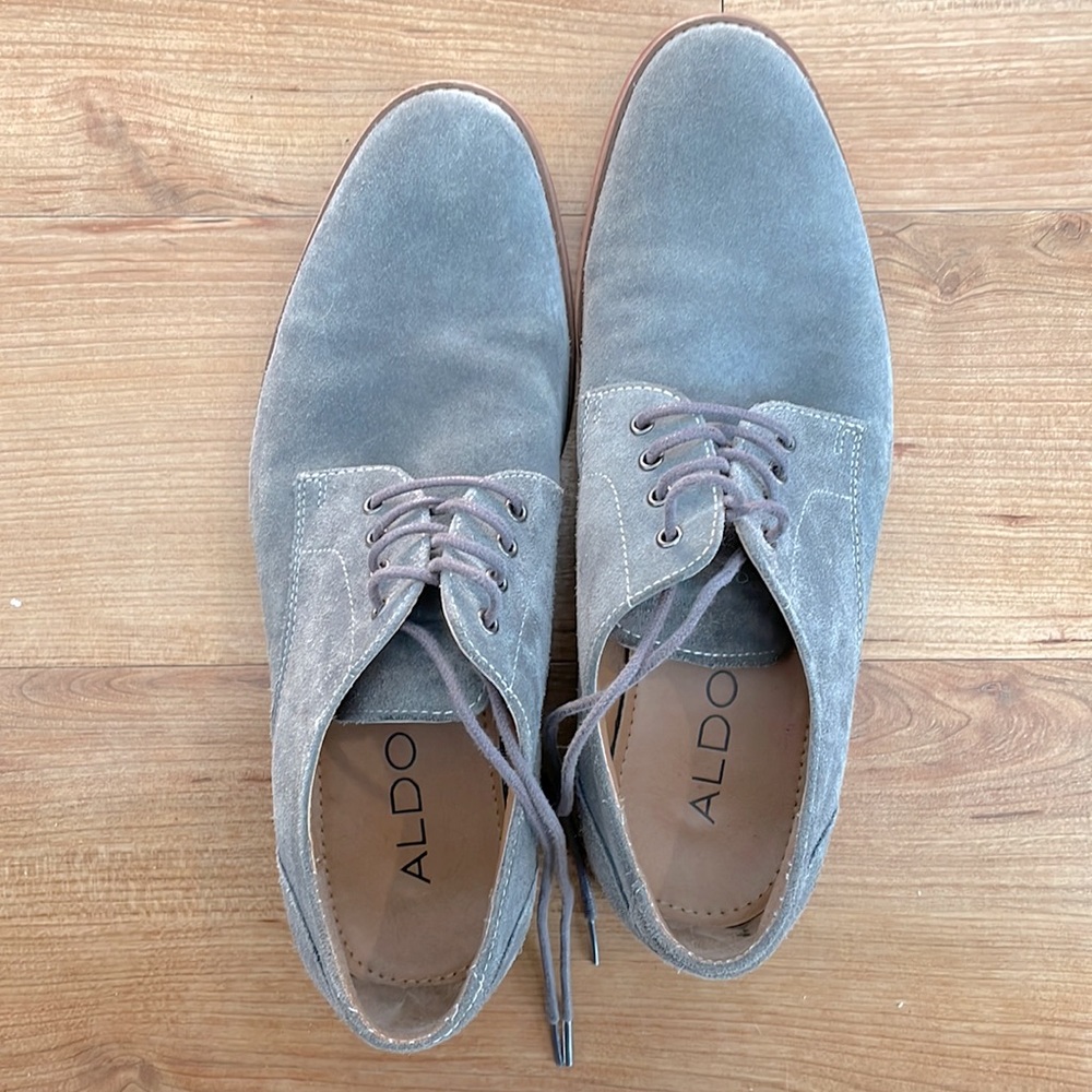 Aldo grey suede casual shoe size 8